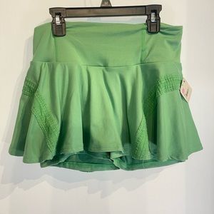 Rare color people movement pleats and thank you green skirt